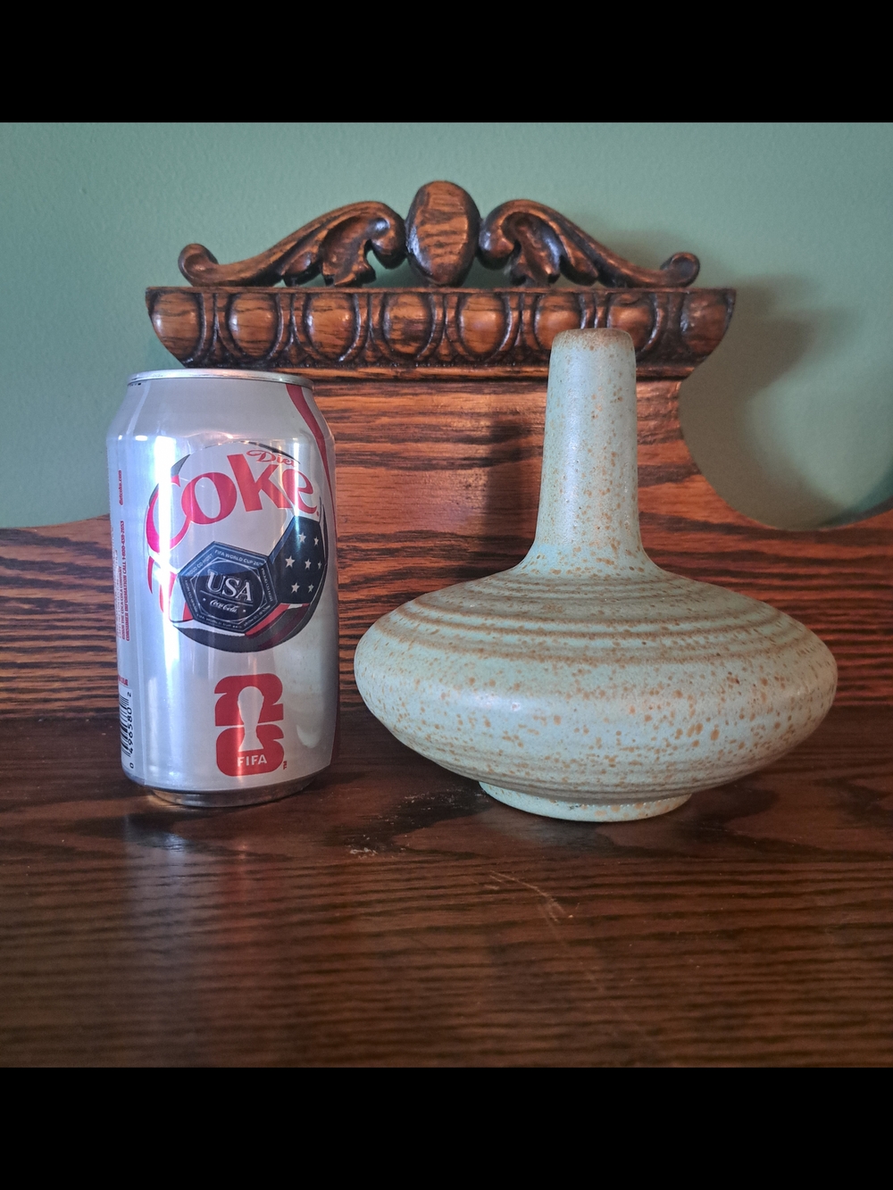 Vtg Haeger Early American By Olson Vase Oyaster Glaze
